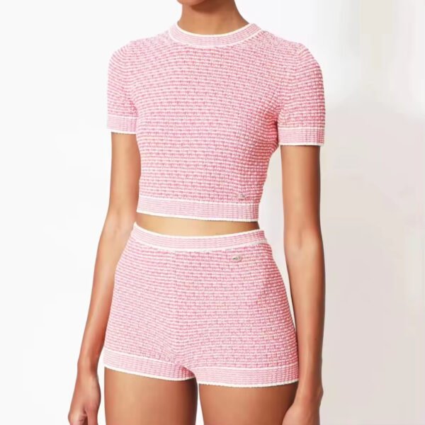 Fashion Casual Summer Knitwear Knitted Suit