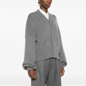 Women's Knit Zip Cardigan Sweater Winter Fashion Casual