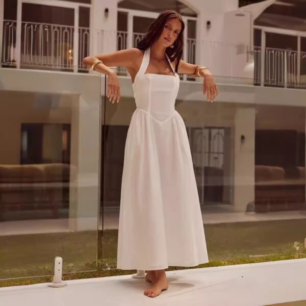 Chic Women's Off-Shoulder Sleeveless Maxi Dress - Image 2