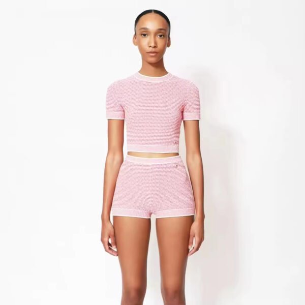 Fashion Casual Summer Knitwear Knitted Suit - Image 2